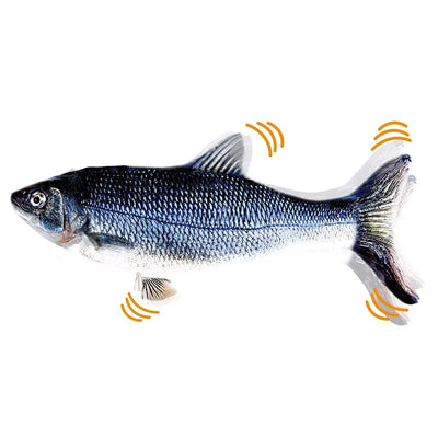 Realistic Plush Simulation Electric Doll Fish Dancing Moving Fish Funny Interactive Pets Toys USB Charging Gift Pets Chewing Toy